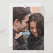 金ゴールドオーバーレイハート2写真婚約告知 案内状 (裏面)