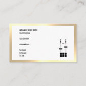 金ゴールドオーフェイクディオ 名刺 (裏面)