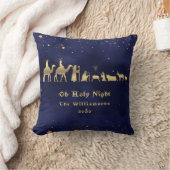 金ゴールドオーホーリーナイトクリスマカスタマイズス クッション (ブランケット)