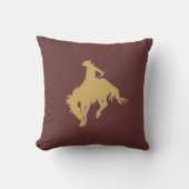 金ゴールドカウボーイバッキング馬 クッション (正面)