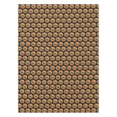 金ゴールドカスタムとブラックビジネス会社のロゴパターン テーブルクロス (正面)