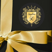 金ゴールドカスタムエンブレム ラウンドシール