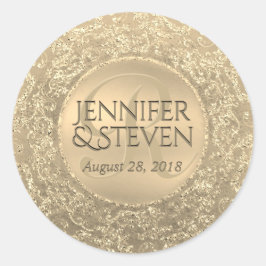 金ゴールドカスタムグラムシール ラウンドシール