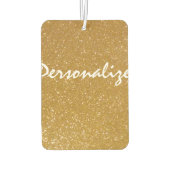 金ゴールドカスタムグリッターハート型カーエアーフレッシュナー カーエアーフレッシュナー (裏面)