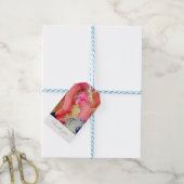 金ゴールドカスタムサンキューレッド ギフトタグ (より糸付き)