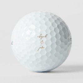 金ゴールドカスタムスクリプト名結婚のTitleist Pro VI ゴルフボール