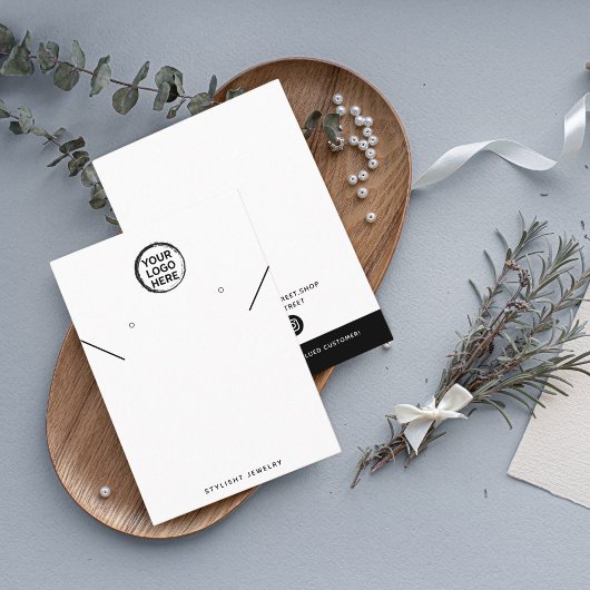 金ゴールドカスタムスタッドイヤリングロゴカードデザイン コーリングカード