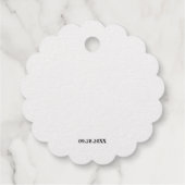 金ゴールドカスタムバプティスベビーガール フェイバータグ (裏面)