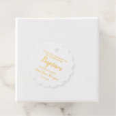 金ゴールドカスタムバプティスベビーガール フェイバータグ (箱)