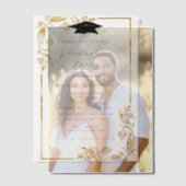 金ゴールドカスタムフェルムエクセシデーション招待状テンプレート ベラム紙招待状 (オフセット (カップル))