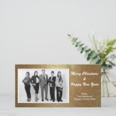 金ゴールドカスタムフォト名刺 シーズンカード (スタンド正面)