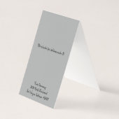 金ゴールドカスタムフレームレース自立式イヤリングカード (裏面)