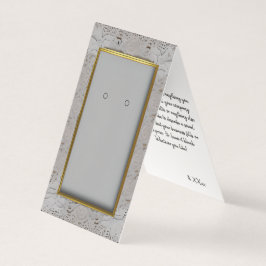 金ゴールドカスタムフレームレース自立式イヤリングカード