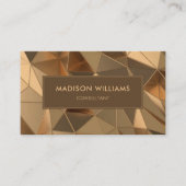 金ゴールドカスタムブラウンダイヤモンドプロフェッショナル 名刺 (正面)