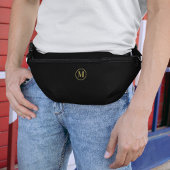 金ゴールドカスタムブラックモノグラムLミニマスタイリッシュリスト ファニーパック