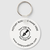 金ゴールドカスタムプロモーション公証人ロゴブランド キーホルダー (正面)