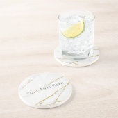 金ゴールドカスタムマーブルサンドストーンコースター コースター (側面)