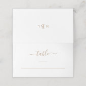 金ゴールドカスタムモノグラムエレガントウェディング座席表 プレイスカード (外部開封)