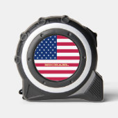 金ゴールドカスタムモノグラムUSAアメリカ国旗の愛国心 メジャー (正面)