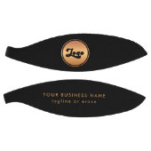 金ゴールドカスタムロゴ会社ブランドブラック バスケットボール (パネル)