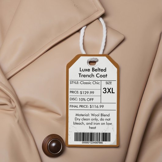 金ゴールドカスタムロゴ小規模企業の割引価格ラベル ギフトタグ