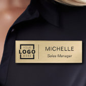 金ゴールドカスタムロゴ 名札