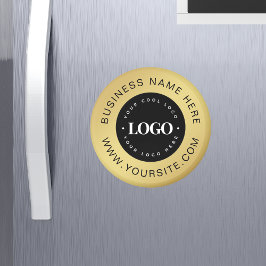 金ゴールドカスタムロゴ&文字会社ビジネスブランド マグネット