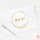 金ゴールドカスタム事業「ありがとう」 ラウンドシール (封筒)