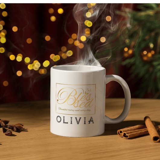 金ゴールドカスタム書名感謝贈り物 モーフィングマグカップ