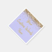 金ゴールドカスタム誕生日パーティー スタンダードカクテルナプキン (角)