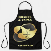 金ゴールドカスタム&バックヘアスタイリングエプロン エプロン (正面)