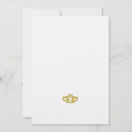 金ゴールドカダグリングや輪日付カードの保存 セーブザデート (裏面)