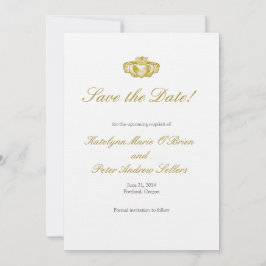 金ゴールドカダグリングや輪日付カードの保存 セーブザデート