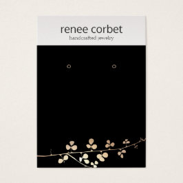 金ゴールドカッコいい分岐黒耳飾り表示ホルダー