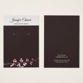 金ゴールドカッコいい分岐黒耳飾り表示ホルダー (正面&裏面)