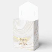 金ゴールドカテラーベーカリーパティッセリーマーブルスワーズギフト フェイバーボックス (オープン)