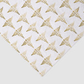 金ゴールドカドゥセウス医師医学的シンボルパターン 薄葉紙 (詳細)