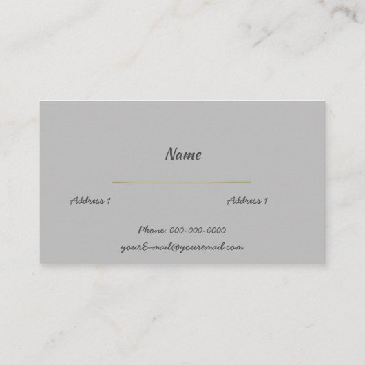 金ゴールドカドゥセウス 名刺 (裏面)