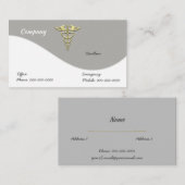 金ゴールドカドゥセウス 名刺 (正面/裏面)