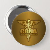 金ゴールドカドゥセウス(CRNA) 缶バッジ (正面&裏面)