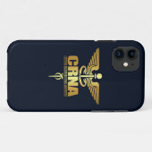金ゴールドカドゥセウス(CRNA) Case-Mate iPhoneケース (裏面(横))