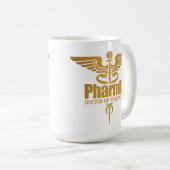 金ゴールドカドゥセウス(PharmD) コーヒーマグカップ (正面右)