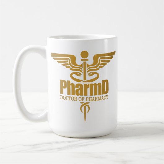 金ゴールドカドゥセウス(PharmD) コーヒーマグカップ (左)