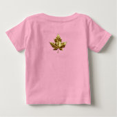 金ゴールドカナダベビーシャツカナダお土産Tシャツ ベビーTシャツ (裏面)