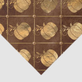 金ゴールドカボチャと茶色の秋のデコパージュ 薄葉紙 (詳細)