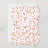 金ゴールドカボチャ第1誕生日ブラケット招待状 招待状 (裏面)