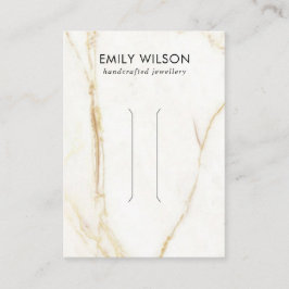 金ゴールドカラカッタ大理石テクスチャヘアークリップディスプレイ 名刺