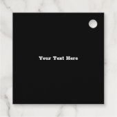 金ゴールドカラスのイラストレーション白 フェイバータグ (裏面)