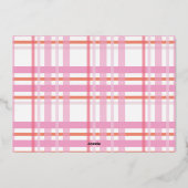 金ゴールドカラフルと文メリー字JOY PEACE LOVE写真 箔シーズンカード (裏面)