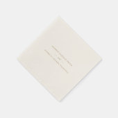 金ゴールドカラメルフォーマル書道優雅な結婚式 スタンダードカクテルナプキン (角)